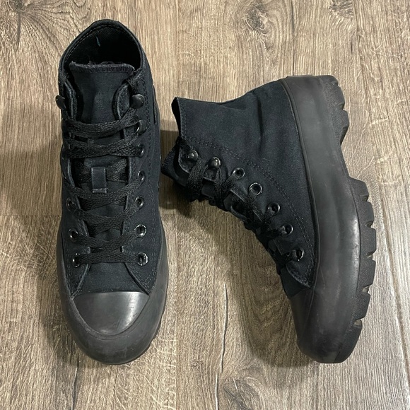Converse Shoes - Converse Chuck Taylor All Star Lugged High Black Monochrome Sneakers Wmns sz 6.5